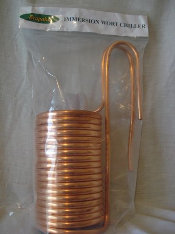 Immersion Wort Chiller - Copper Coil - Click Image to Close